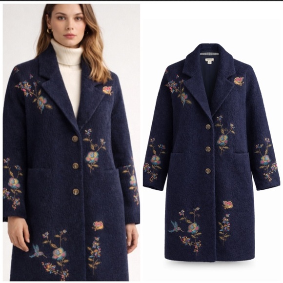 Sundance Jackets & Blazers - Sundance Wool Woodland Fantasy Embroidered Coat size Large